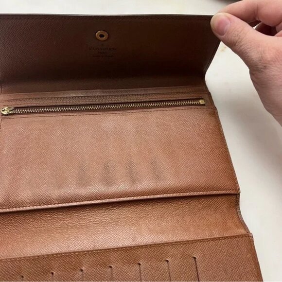 Vintage Louis Vuitton Pochette Passport Trifold Wallet Organizer Case LARGE - Picture 11 of 16